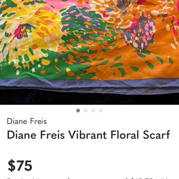 Diane Frez Original Silk Scarf - Picture 7 of 7